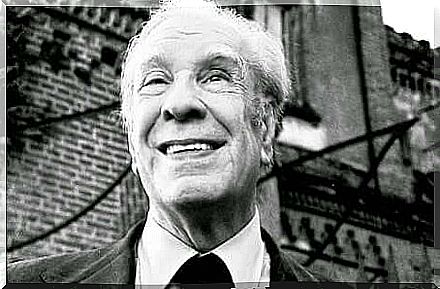 Jorge Luis Borges smiling