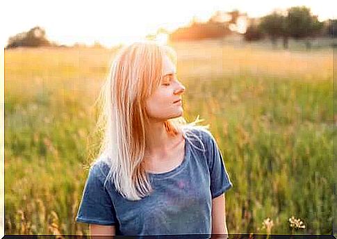 woman enjoying the good times