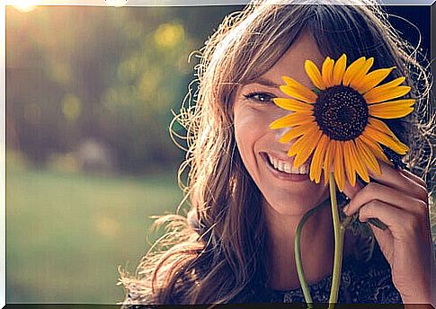 sunflower woman