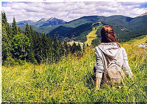 woman in natural setting